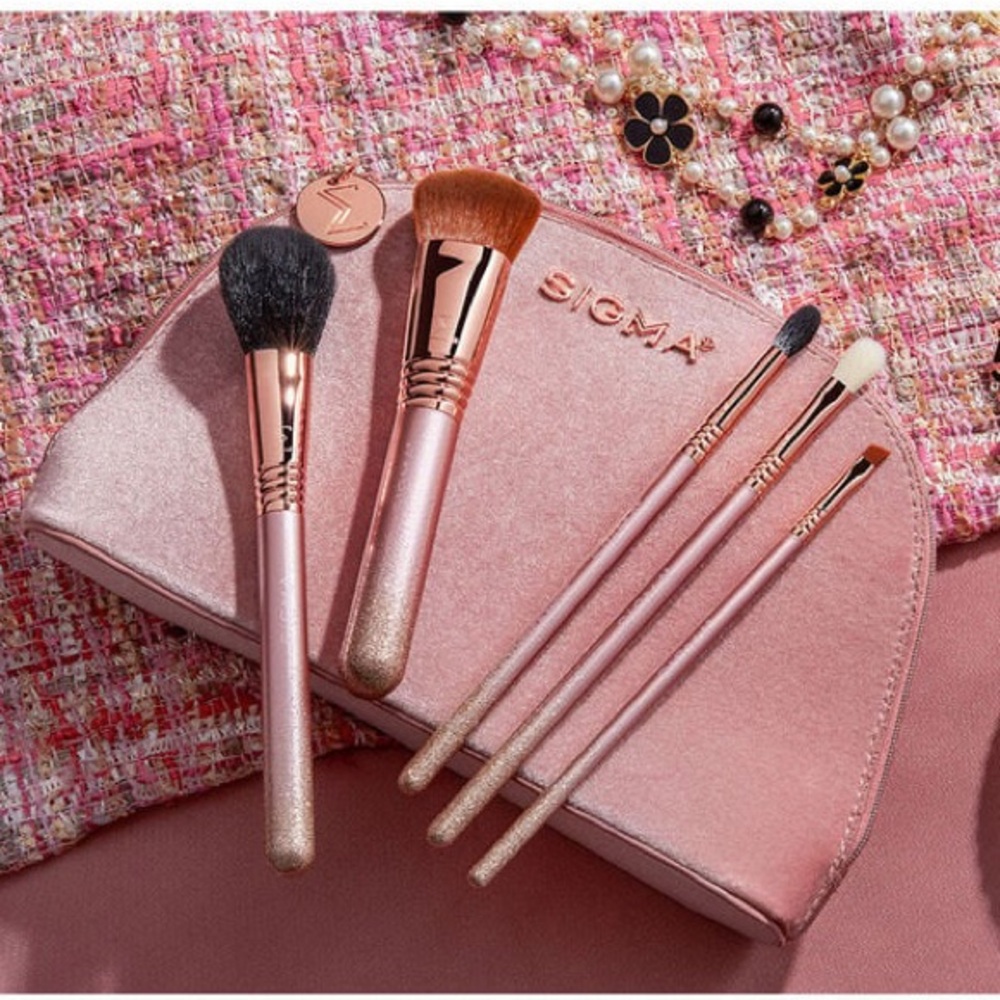 NIB Sigma Beauty Modern Glam Brush Set with Bag